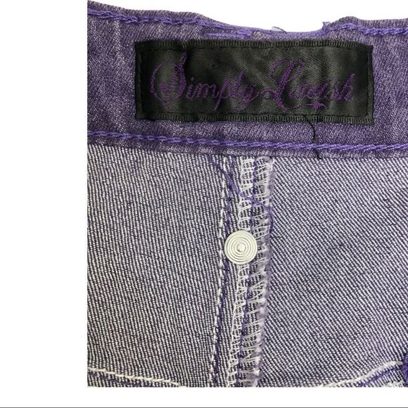 simply Lavish Purple Jean Pants - Picture 5 of 11